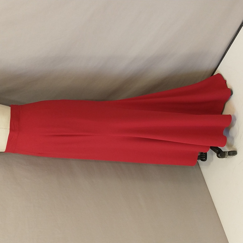 Naeem Khan Maxi Skirt Mermaid Longer Red Sz 4 Fit 6 SeeMeasurements
